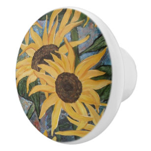 Keramisk handtag/knopp för solros knopp