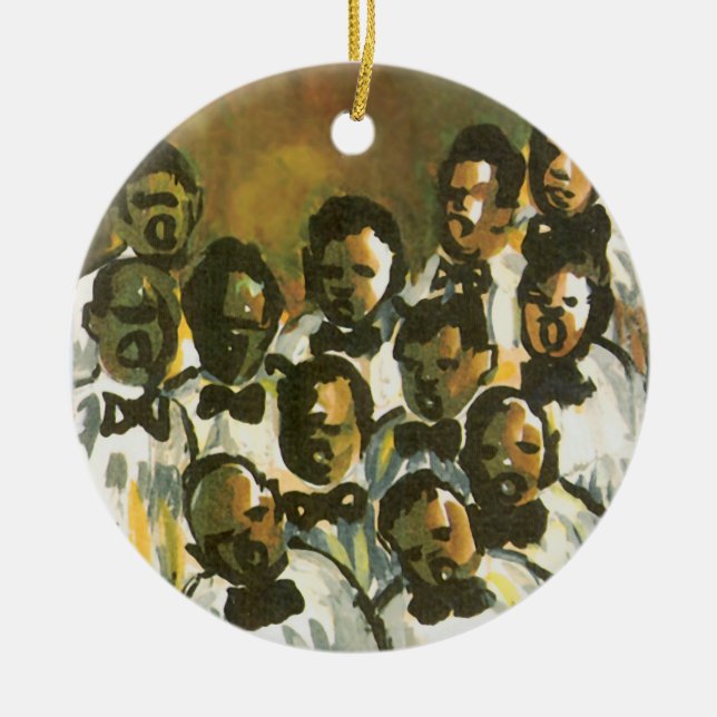 Keramisk Helgdag Ornament (Framsidan)