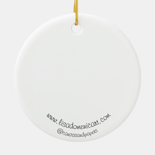 Keramisk Himmelsk prydnadsfred Julgransprydnad Keramik (Baksidan)