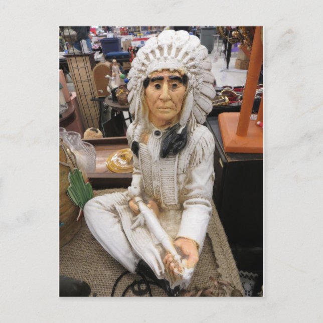 Keramisk indisk vykort (Framsida)