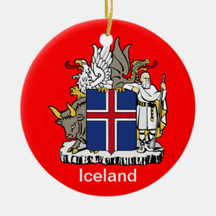 Keramisk julprydnad för ICELAND* Julgransprydnad Keramik