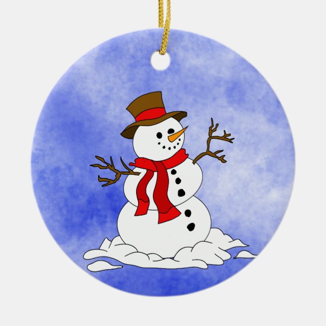 Keramisk julprydnad julgransprydnad keramik (Framsidan)