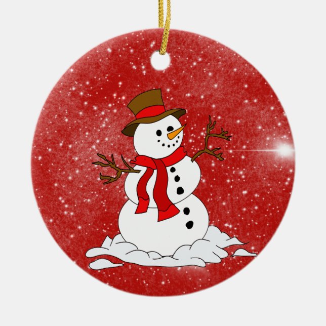 Keramisk julprydnad julgransprydnad keramik (Framsidan)