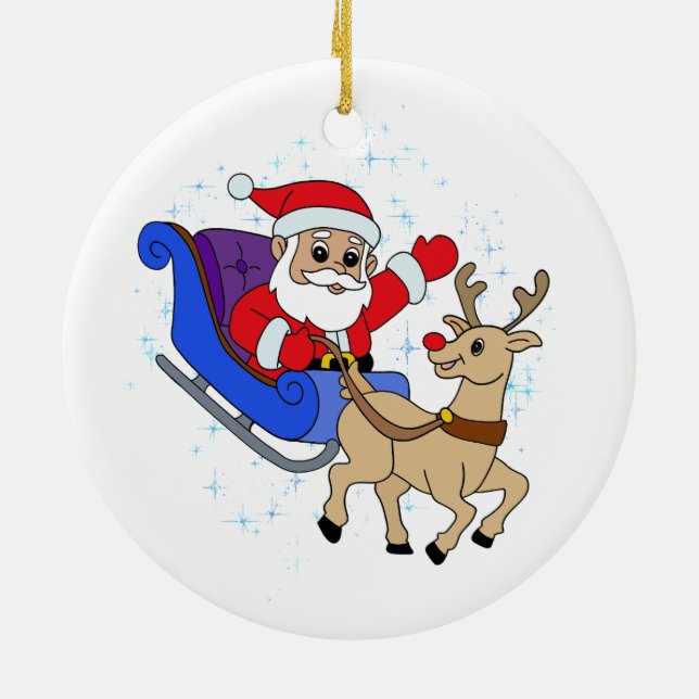 Keramisk julprydnad julgransprydnad keramik (Baksidan)