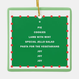 Keramisk julprydnad med helgdag ord julgransprydnad keramik