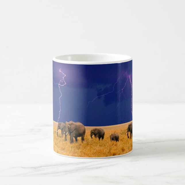 Keramisk kaffe Mugg-Elephants Kaffemugg (Center)