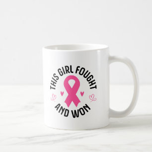 Keramisk kaffekaffe Mugg-bröstcancer Kaffemugg