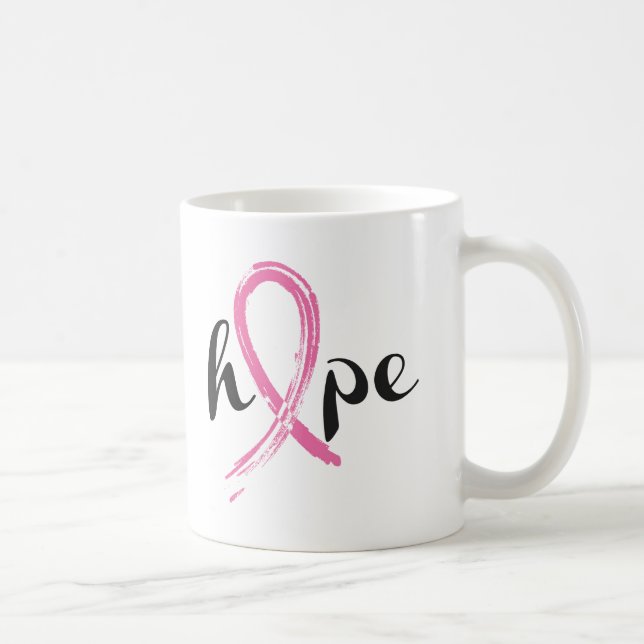Keramisk kaffekaffe Mugg-bröstcancer Kaffemugg (Höger)