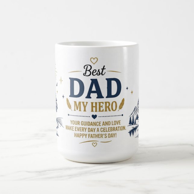 Keramisk kaffemugg med full wrap - Fars dag-presen (Center)