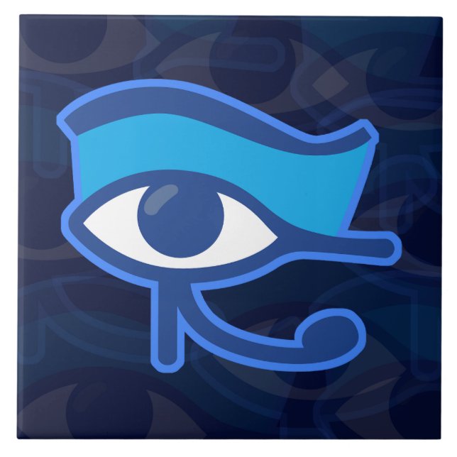 Keramisk Kakel Horus Öga (Framsidan)