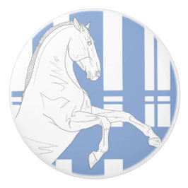 Keramisk Knapphäst Hingst The Protector Knopp