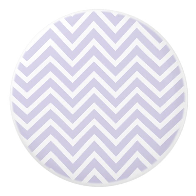 Keramisk knob/Lavender Chevron Knopp (Framsidan)
