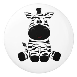 Keramisk knob/Zebra Knopp