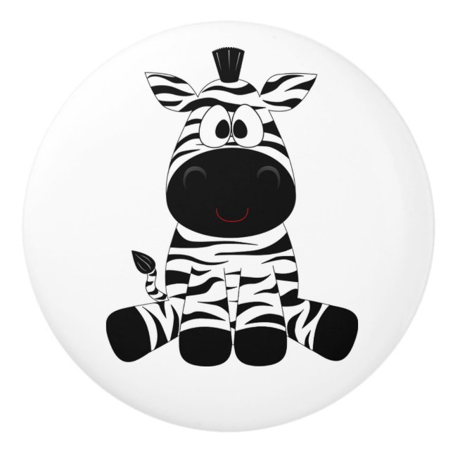 Keramisk knob/Zebra Knopp (Framsidan)