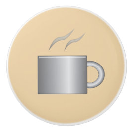 Keramisk knopp av kaffe Kopp