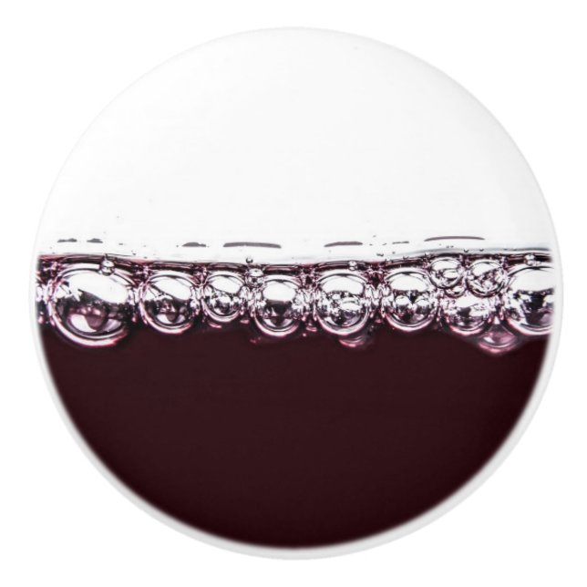 Keramisk knopp av Red vin (Framsidan)