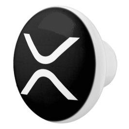 Keramisk knopp av XRP-Logotyp