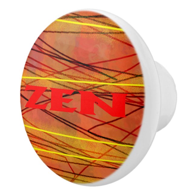 Keramisk knopp av Zen-röd tråd (Höger)