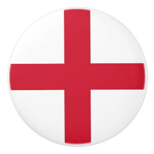 Keramisk knopp dra med flagga av England, Förenade