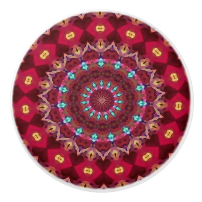 Keramisk knopp för Boho täcke (Framsidan)