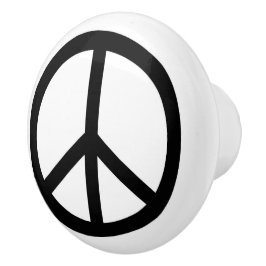 Keramisk knopp för fredsteckendesign