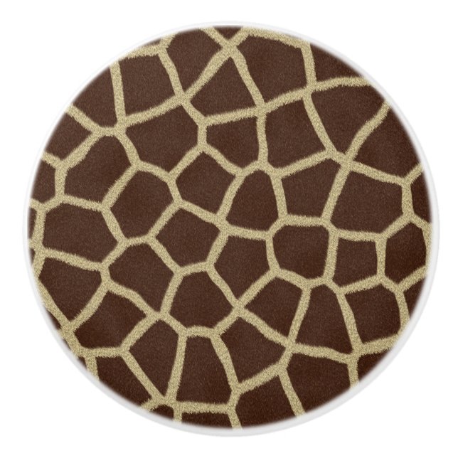 Keramisk knopp för girafftryck (Framsidan)