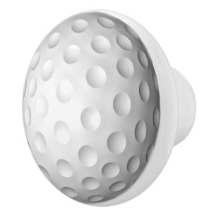 Keramisk knopp för golfboll
