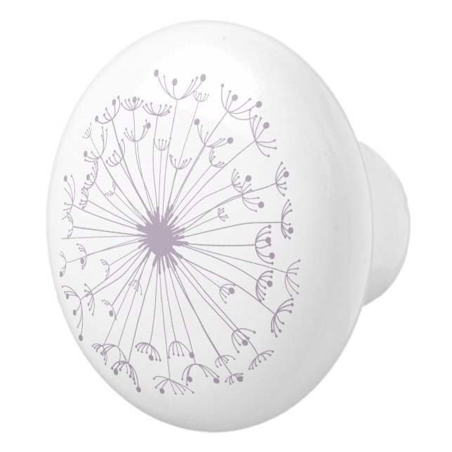 Keramisk knopp för grå färg- och vitmaskros (Höger)