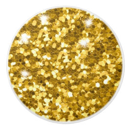 Keramisk knopp för guld- glitter