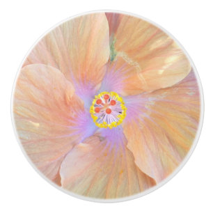 Keramisk knopp för hibiskusblomma