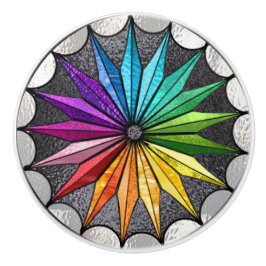 Keramisk knopp för målat glassstil