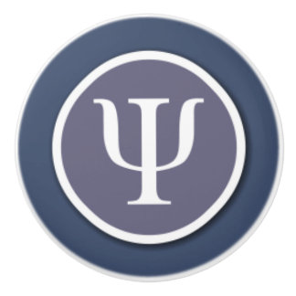 Keramisk knopp för psykologisymbol