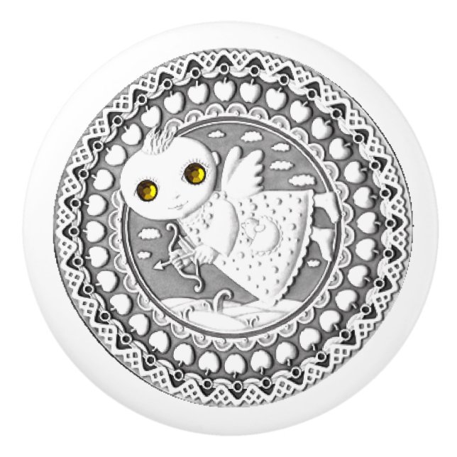 Keramisk knopp för Sagittarius (Framsidan)