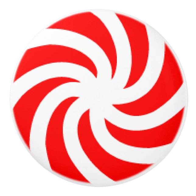 Keramisk knopp för stor pepparmintgodis (Framsidan)