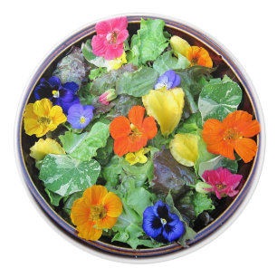 Keramisk knopp för ursnygg blommasallad