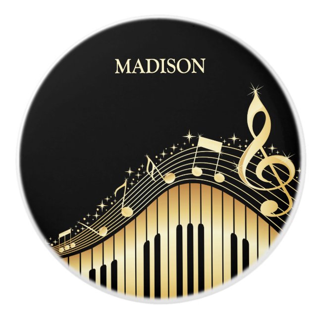 keramisk knopp från Beige och Black Tangentbord (Framsidan)