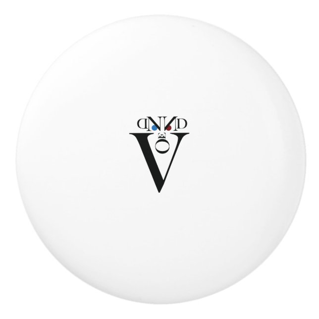 Keramisk knopp från brev Ansikte (Framsidan)