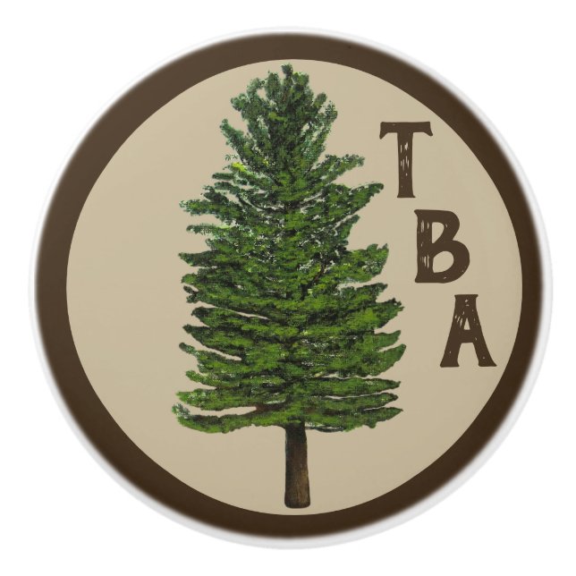 Keramisk knopp från gräs Träd (Framsidan)