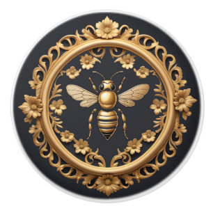 Keramisk knopp från guld Art nouveau