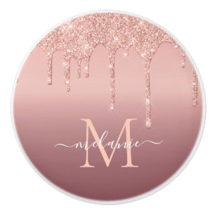 Keramisk knopp från Ro Guld Glitter Anpassningsbar