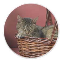 Keramisk knopp i Kattunge som avger