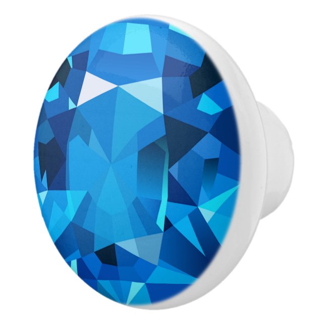 Keramisk Knopp med Ädelstensdesign (Höger)