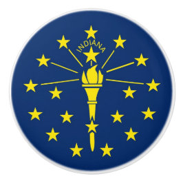 Keramisk knopp med flagga av delstaten Indiana, Fö