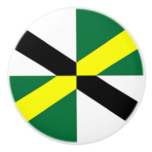 Keramisk knopp med flagga av Monterey, USA