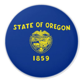 Keramisk knopp med flagga av Oregon State, USA