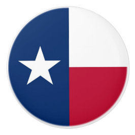 Keramisk knopp med flagga av Texas State, USA