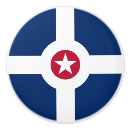 Keramisk knopp med flagga Indianapolis, USA