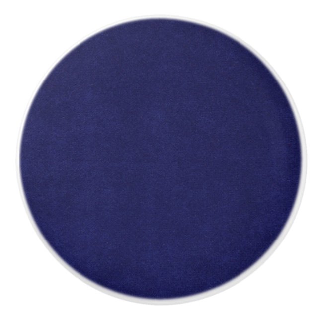 Keramisk knopp med royal Blue and White Round Anpa (Framsidan)