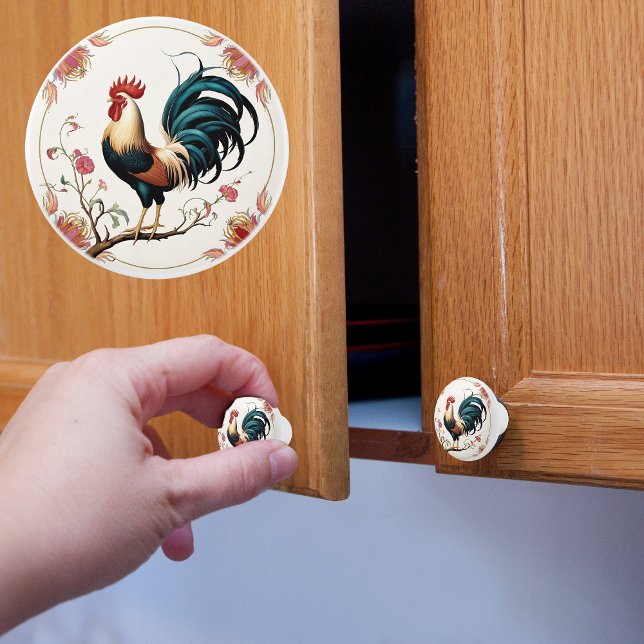 Keramisk Knopp Med Tupp I Blomning (Skapare uppladdad)