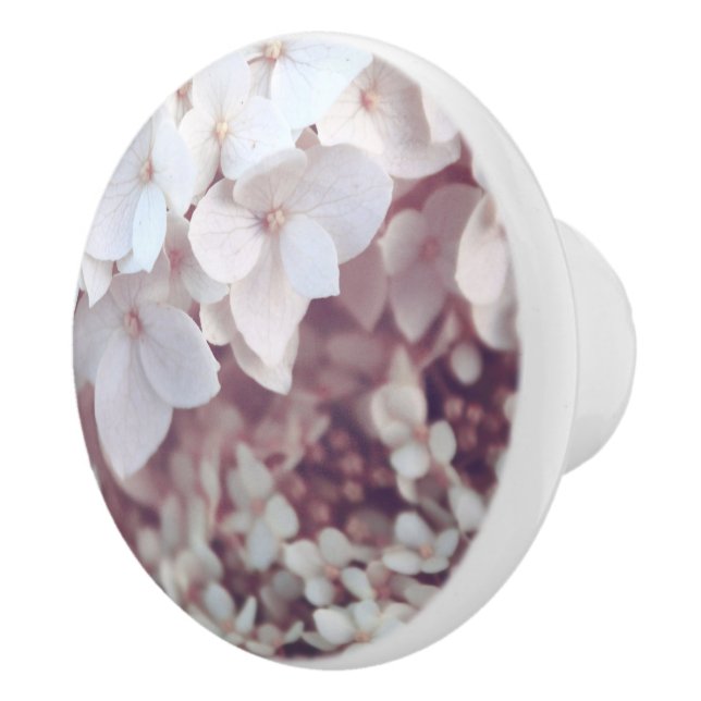 Keramisk Knopp Rosenskiftande Hortensia Blommig Bo (Höger)